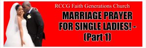 Marriage Prayer For Ladies